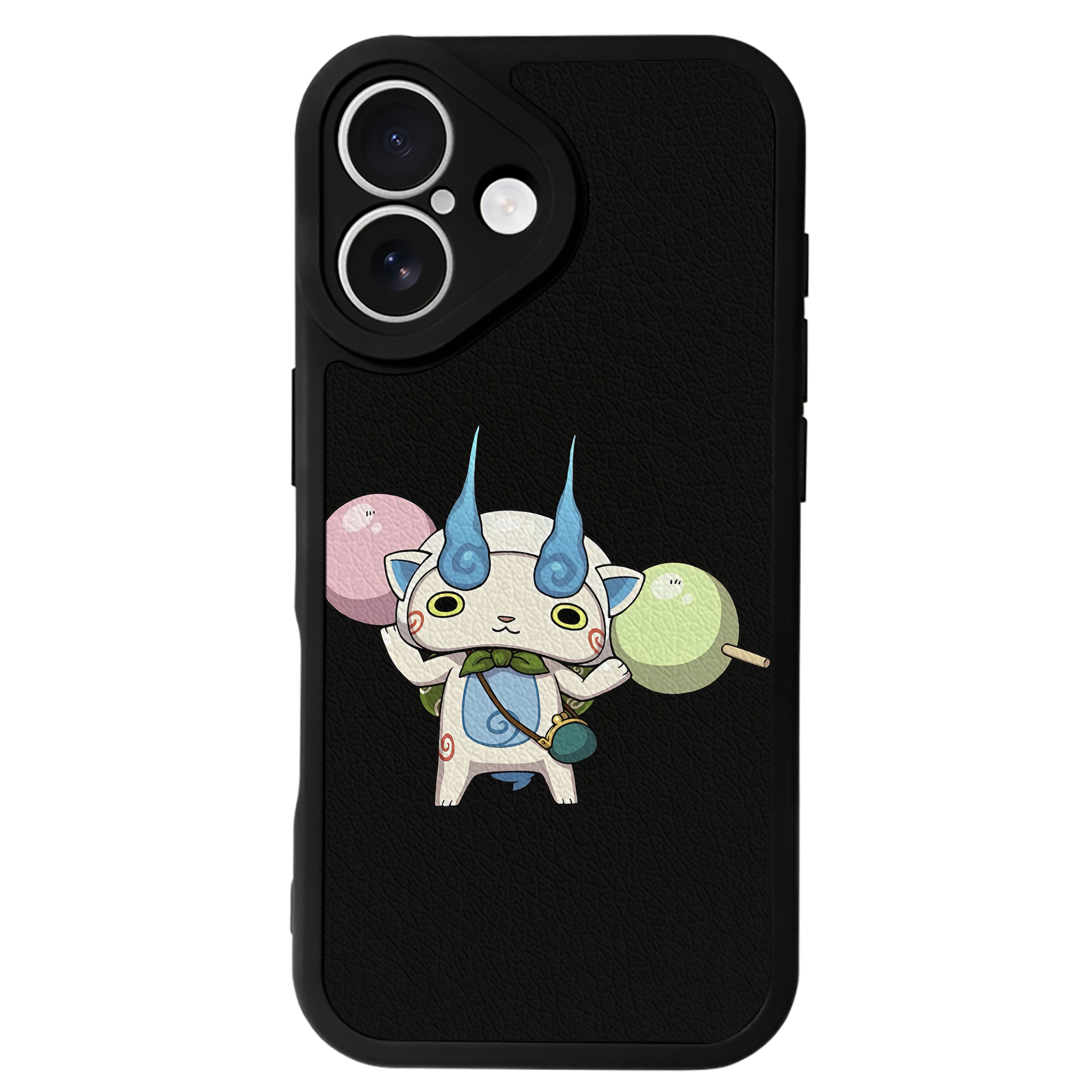 （画像用） 妖怪ウォッチ Yo-kai Watch 【iPhone 16シリーズ対応】シリコンスマホケース（レザー調） 材質：シリコン